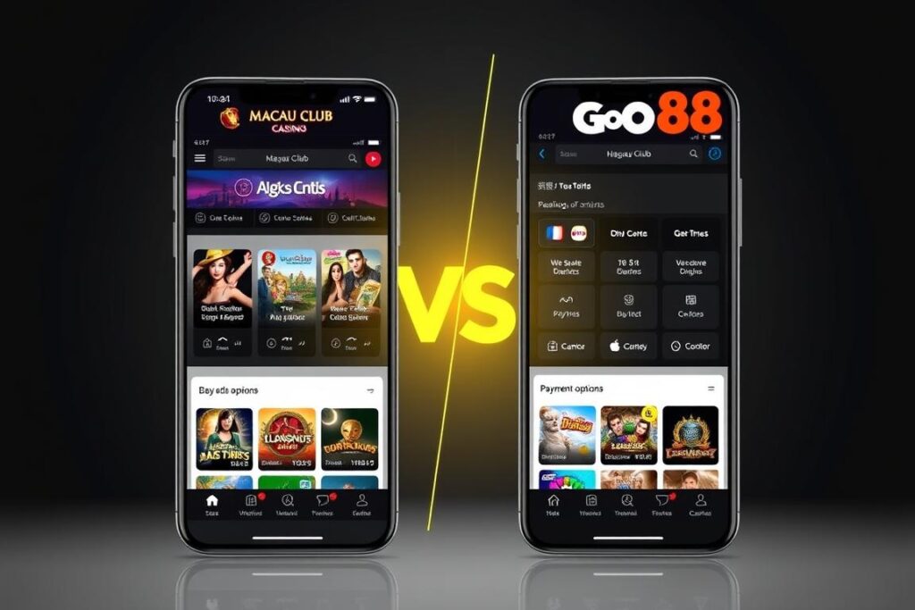 So sánh app mobile Macau Club và Go88